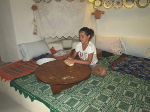 Summer 2014. ...shaping traditional breads. From the cultural activities of Tsampika traditional house.