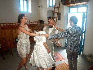 September 2015. Michal and Ivana from Slovakia were maried in "Serafi" nostos - homes.